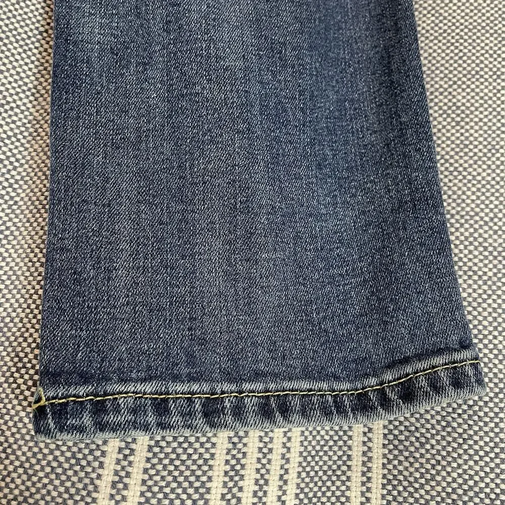 Hollister Skinny Jeans Mens 33x32 Blue Distressed Light Stretch
